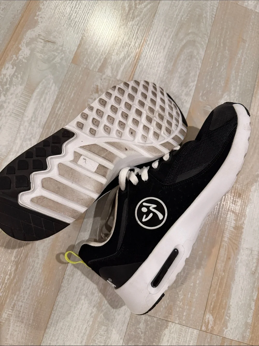 Zumba Fitness Black and White Athletic Sneakers